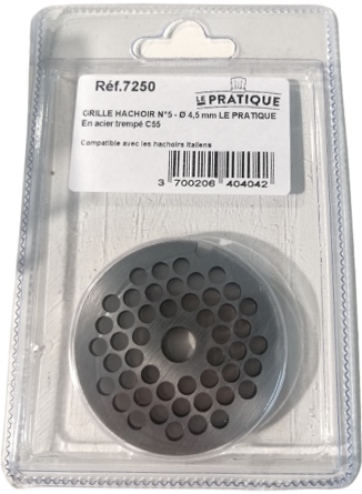 Toutes les grilles acier pour hachoir n°5 - Le Pratique