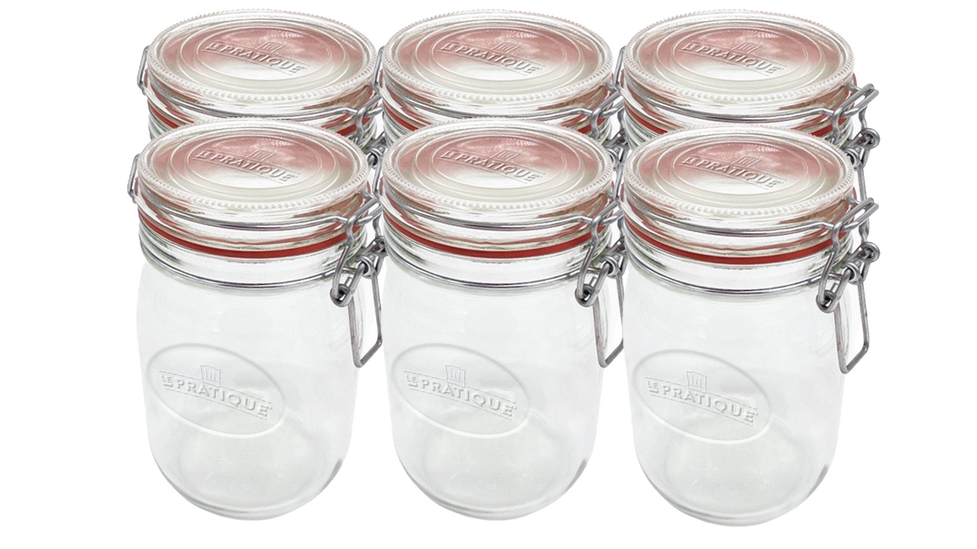 Bocaux 1 L Ø 85 mm pack de 6 - Le Pratique