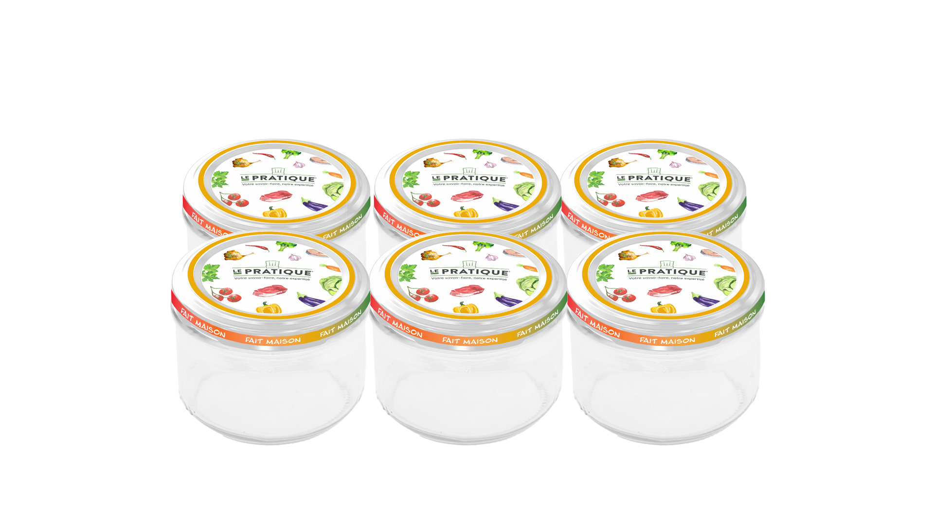 Bocaux stérilisables 200 mL Ø 82 mm pack de 6 - Le Pratique