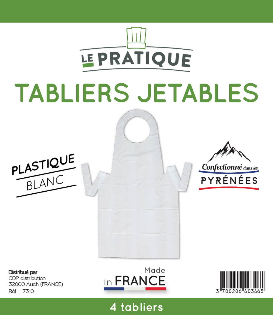 4 tabliers jetables - Le Pratique