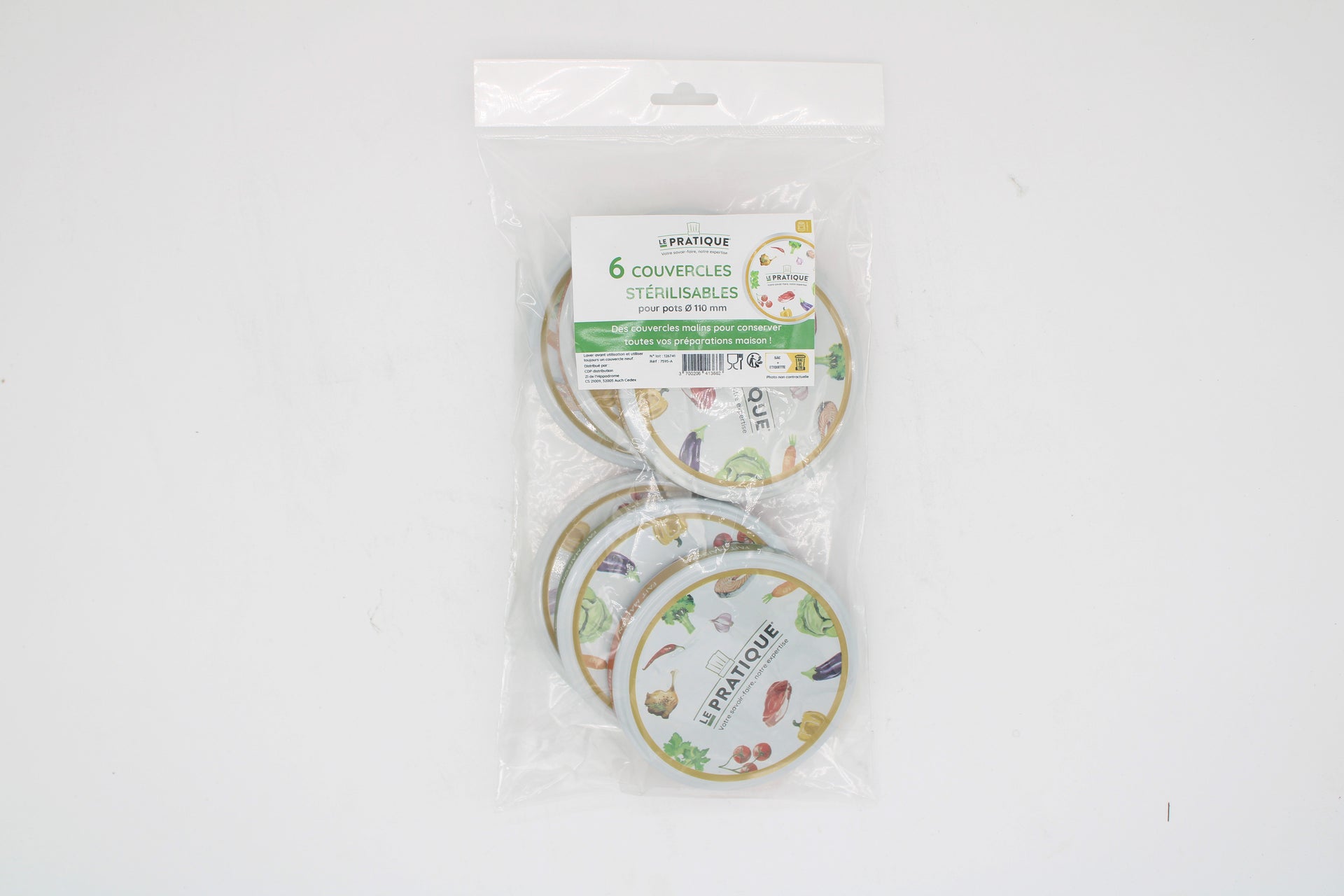 Couvercles stérilisables pour bocaux Ø 110 mm sachet de 6 - Le Pratique