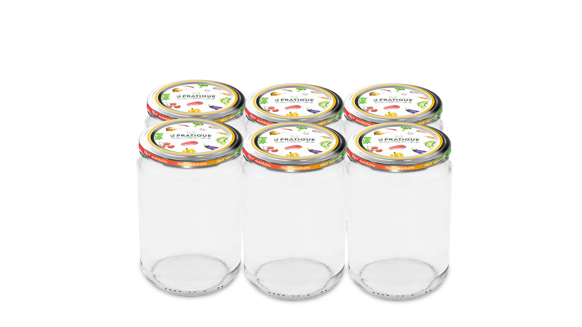 Bocaux stérilisables 500 mL Ø 82 mm pack de 6 - Le Pratique