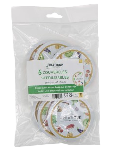 Couvercles stérilisables pour bocaux Ø 82 mm - Le Pratique
