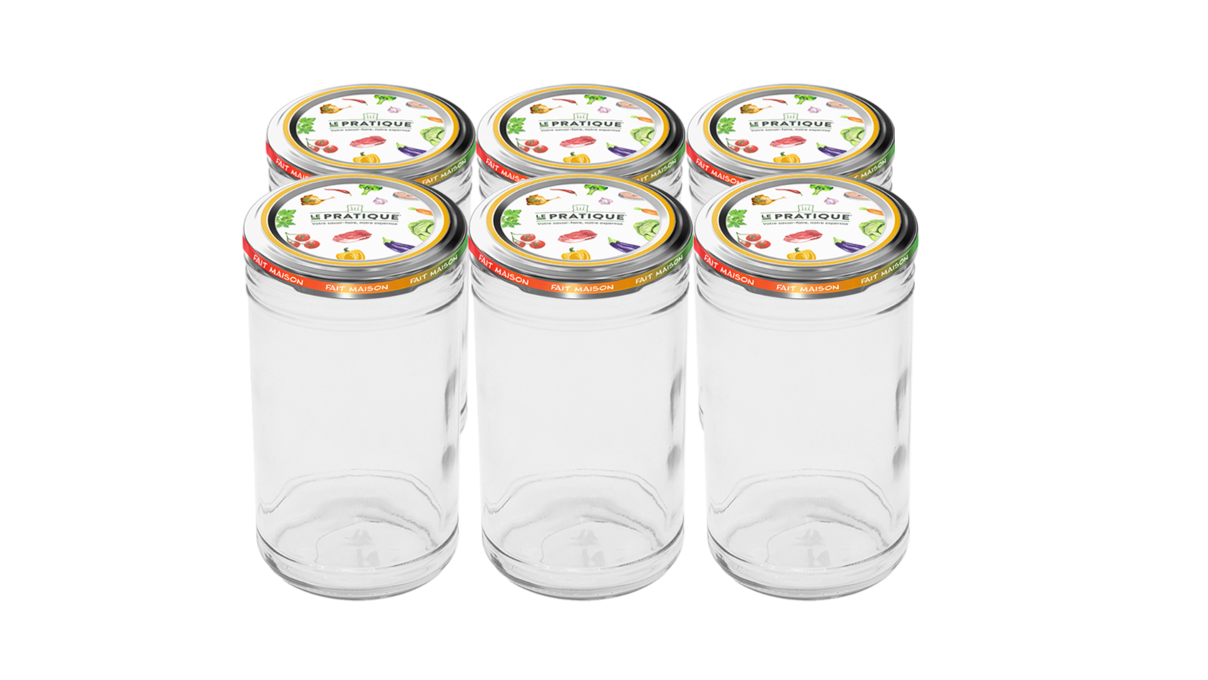 Bocaux stérilisables 1 L Ø 100 mm pack de 6 - Le Pratique