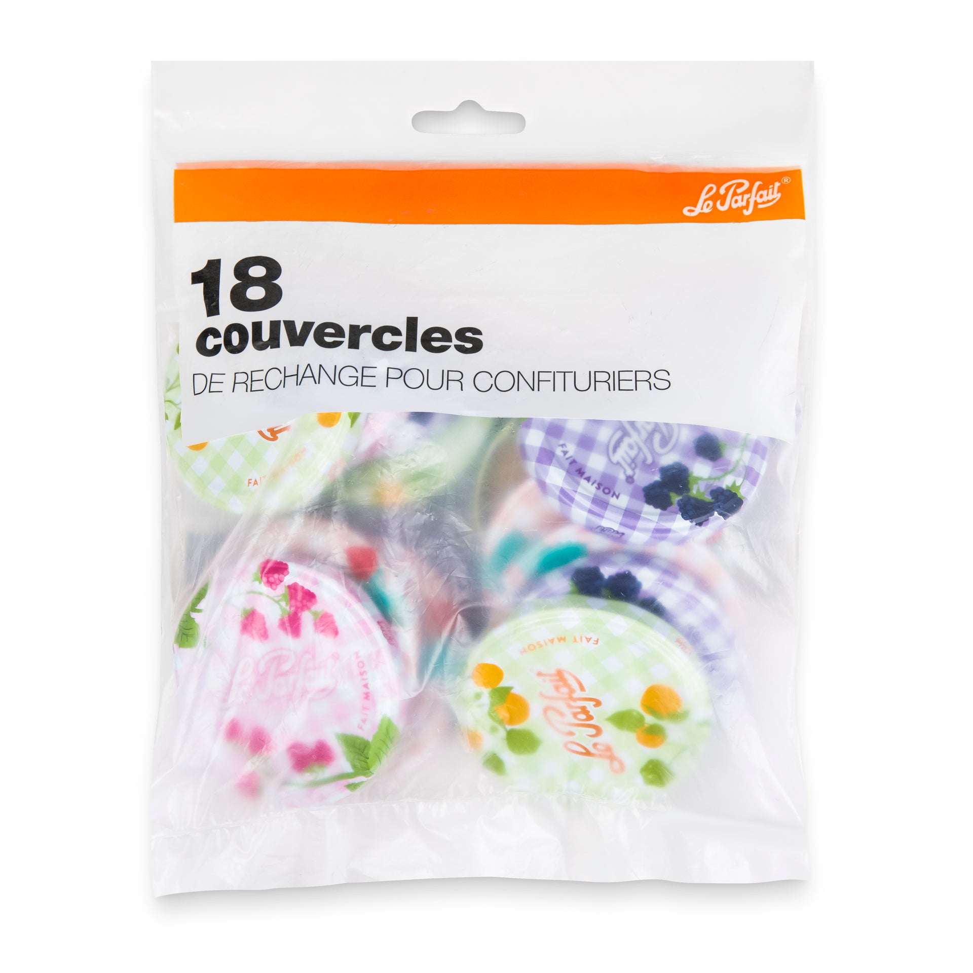 Couvercle Le Parfait pour pot de confiture - sachet de 18