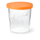 Pot de confiture Le Parfait 445 ml avec couvercle orange - pack de 6